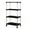 Black, variant on PPLoney Large Mobile Shelving Unit Adjustable Storage Cart with 3 Tiers for Kitchen & Bathroom Organization