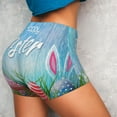thumbnail image 4 of Naloa Happy Easter Biker Shorts for Women Seamless Scrunch Short Women’s Yoga Shorts for Gym Running Sport Shorts - X-Large, 4 of 9