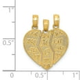 thumbnail image 3 of 14K Yellow Gold Charm Pendant Themed 20 mm 18 Break-Apart Big Sis, Mom, Lil Sis, 3 of 3