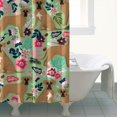 thumbnail image 4 of Boxer Dog and Flower Florals Shower Curtain 84"x72" ,Bathroom Decorative Shower Curtains Set with 12 Hooks,Modern Waterproof Washable Shower Curtain, 4 of 6
