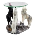 thumbnail image 4 of Ebros Moonlight Colorful Three Howling Wolves Oil Warmer Or Wax Tart Burner Aroma Scent Diffuser Statue Faux Stone Resin Wolf Themed Decorative Figurine, 4 of 4