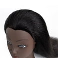 thumbnail image 4 of Cabeza de entrenamiento pa el cabello Cosmetología Peluquería Maniquí Cabeza de muñeca con abrazadera . 14 pulgadas negro Zulema cabeza de maniquí, 4 of 8