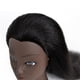 thumbnail image 4 of Cabeza de maniquí de entrenamiento afro con pinza para práctica de peinado, cabello humano real 14 pulgadas negro claro B, 4 of 8