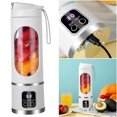 thumbnail image 1 of Copa Exprimidor Eléctrico 450 Ml Juicer Portátil USB Recargable para Batidos, 1 of 9