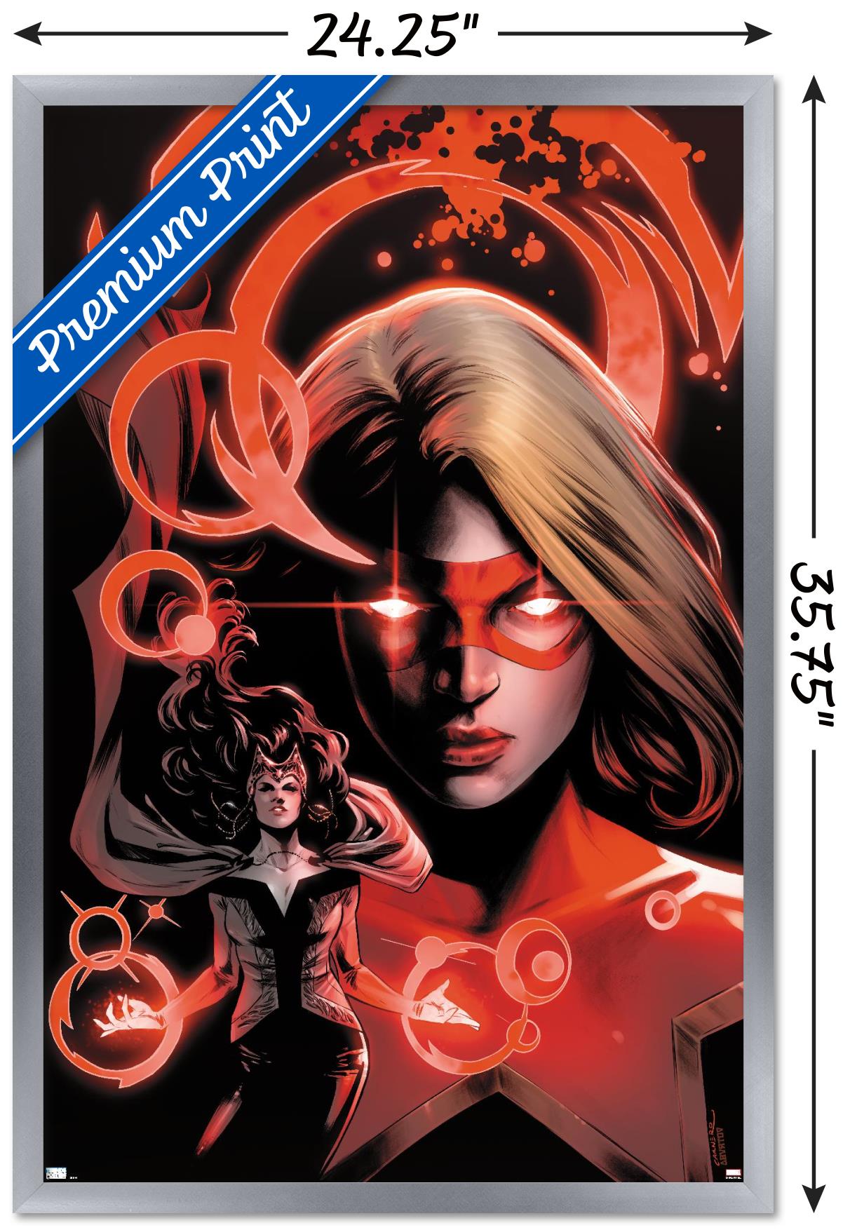 Marvel Comics - Scarlet Witch - Star #2 Wall Poster, 22.375" x 34", Framed