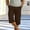 Brown, variant on Eltusu Men's Cargo Pants, Elastic Waistband Casual Solid Color Below the Knee Capris Pants Beige Size L