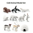 thumbnail image 1 of 10 Sets Of Mini Small Simulation Animal Winter Simulation Scene Decoration Model, 1 of 8