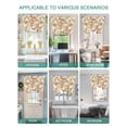 thumbnail image 5 of Pink Rose Fall Tie Up Curtains for Windows 45 Inch Length Balloon Curtains Kitchen Adjustable Balloon Window Shade Thanksgiving Vintage Pastoral Floral Tie Up Valance Bathroom Curtain Window 42"x45", 5 of 6