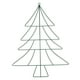 thumbnail image 3 of Árbol de Navidad con soporte de hierro, adorno decorativo único para colgar en la pared, ideal para patio y exteriores. Verde, 3 of 9