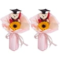 thumbnail image 1 of CIMAXIC graduation 2pcs of One Set Delicate Sunflower Beautiful Bouquet Lifelike Flower Decor Decorative Bouquet Layout for Party Desktop Photo Graduation,11.81"X7.87"X3.15", 1 of 5