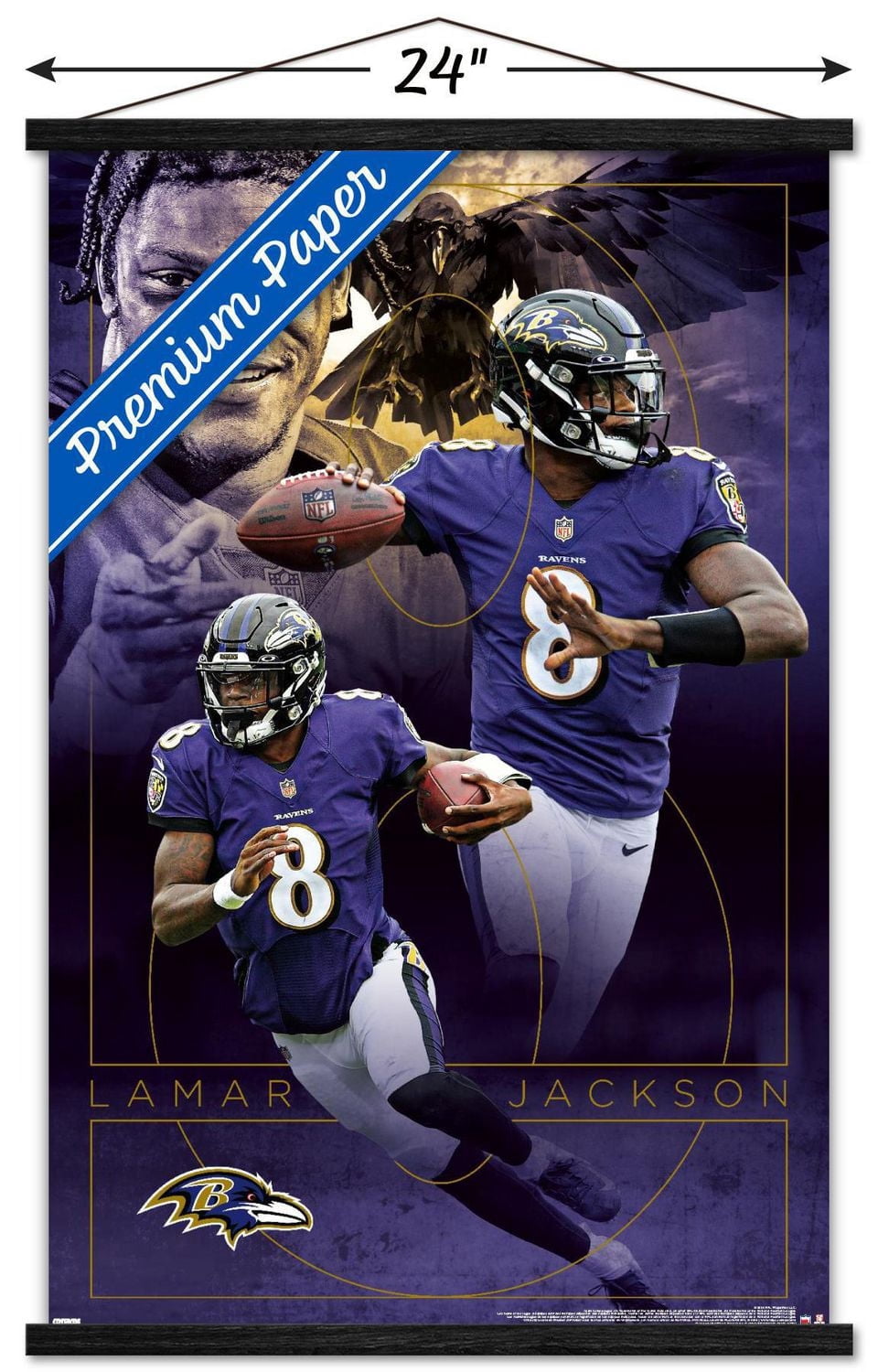 NFL Baltimore Ravens - Lamar Jackson 20 Wall Poster