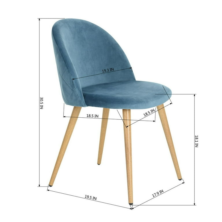 Marston Velvet Side Chair Overall Product Weight 23.14 lb. Seat