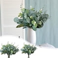thumbnail image 1 of Ramos de plantas artificiales | Hojas de vegetación sintética realistas y tallos de flores multicolores | Arreglos florales de seda plástica plegable | Pack de 72 piezas | Decoración de bodas en casa, 1 of 6
