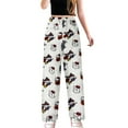 thumbnail image 3 of Womens Pyjamas Flannel Trousers, Anime Cartoon Casual Trousers Autumn Winter, Cozy, Warm, Loungewear, Sleepwear, Elastic Waist, 3 of 7