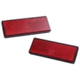 thumbnail image 3 of 10 Paires de Réflecteurs Rectangulaires Rouges Universels pour Motos ATV Vélos Tout-Terrain, 10 Paires * Feuille Réfléchissante, Rouge, 3 of 5