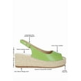 thumbnail image 6 of London Rag Yarael Croco Peep Toe Womens Wedges, 6 of 14