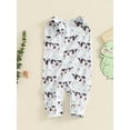 thumbnail image 3 of Suealasg Baby Boys Girls Jumpsuit 6 12 18 24 Months Infant Sleeveless Cow Dinosaur Print Tank Romper Newborn Boys Girls Summer One Piece Clothes, 3 of 7