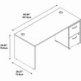 thumbnail image 3 of Series C 66W Desk with Mobile File Cabinet in Hansen Cherry - Engineered Wood, 3 of 5
