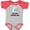 Baseball Heather and Red, variant on Inktastic Raccoon My Pop Loves Me Boys or Girls Baby Bodysuit