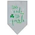 thumbnail image 1 of Too Cute To Pinch Screen Print Bandana Grey Small, 1 of 1