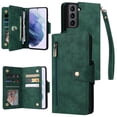 thumbnail image 1 of Case for Samsung Galaxy S21 Plus 5G Magnetic Leather Zipper Wallet Cover Card Holder, 1 of 5