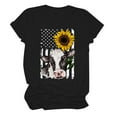 thumbnail image 2 of OKBOP Womens Blouses And Tops Dressy,Fashion Printed Round Neck Short Sleeve T-Shirt Loose Christmas Blouse Women Sweatshirt, 2 of 5