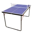thumbnail image 2 of iRerts Table Tennis Table, 4.5'x2.5' Foldable Ping Pong Table, Indoor Outdoor Table Tennis Table with Net, 2 Table Tennis Paddles, Portable Table Tennis Game for Game Rooms Offices, Blue, 2 of 8