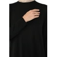 thumbnail image 4 of Viscose Crew-neck Tunic - Black - Refka Basic, 4 of 6