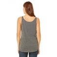 thumbnail image 2 of The Bella + Canvas Ladies Flowy Side Slit Tank Top - DARK GREY HEATHR - L, 2 of 2