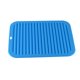 thumbnail image 1 of GOOHOCHY Tapete aislante con diseño de ondas para cocina, escurridor de platos y tazas, bandeja secadora, herramienta para drenar el agua de la vajilla (azul cielo), 1 of 8