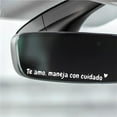 thumbnail image 2 of Waterproof Vinyl Rearview Mirror Sticker for Cars: Express Love and Promote Safe Driving, 2 of 7