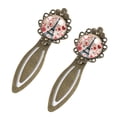 thumbnail image 2 of Valentine's Day Vintage Copper-Colored Lace Bookmarks - Stainless Steel Book Accessories for Readers and Book Lovers, 2 of 5