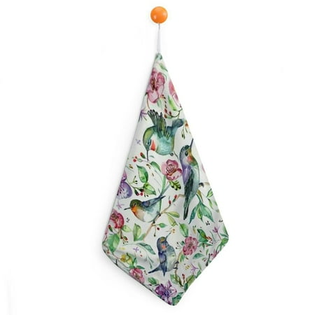 

Patifu Birds & Flowers Reusable Hand Towels for Home Decor & Gifts - Quick Dry Ultra-fine Microfiber Kitchen Towels Various Colors & Patterns 11.8x11.8in 1pcs