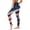 Red, variant on FYEGRE Patriotic Independence Day High Waist Compression Leggings for Women USA Flag Patterned Yoga Running Fitness Tights Red M