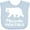 Blue, variant on Inktastic Missoula, Montana White Bear Silhouette Boys or Girls Baby Bib