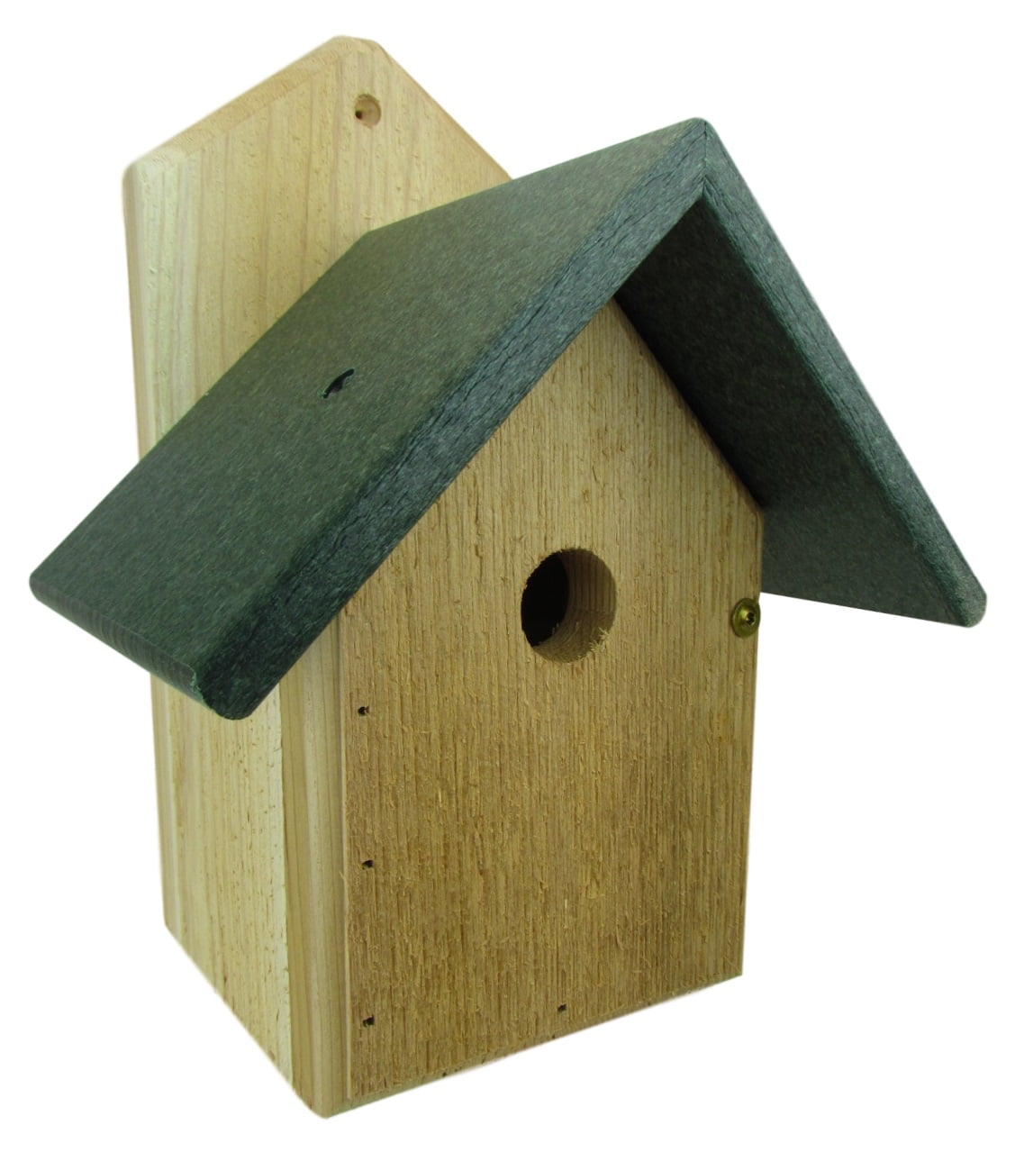 Green Recycled Poly Lumber Roof WREN-4G Nature Products USA Chickadee Birdhouse 