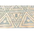 thumbnail image 3 of Feizy Saphir Mah Modern Geometric, Tan/Blue/Gray, 7'6" x 10'6" Area Rug Sheen Casual Abstract Design Carpet for Living Dining Bed Room, 3 of 4