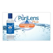 Purilens Plus Preservative Free Contact Lens Saline. 4 oz. (12 Pack)