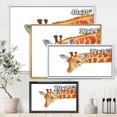 thumbnail image 4 of Designart 'Close Up Portrait of A Giraffe IX' Farmhouse Framed Canvas Wall Art Print, 4 of 5