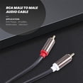 thumbnail image 3 of Rexlis 2 to 2 Male to Male Hifi Audio Cable Ofc Av Speaker Wire for Tv Dvd Amplifier Subwoofer Sound, 3 of 5