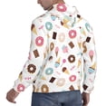 thumbnail image 3 of Hoodies for Men - Cartoon Donut Ice Cream Candy Long Sleeve Comfrt Men'S Fashion Hoodies & Sweatshirts, Sweatshirts for Men Hoodies Pullover Clothing Clothes with Pouch, 3 of 7