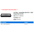 thumbnail image 2 of Air Filter - Compatible with 2016 - 2022 Honda Pilot 3.5L V6 2017 2018 2019 2020 2021, 2 of 2