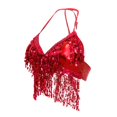 thumbnail image 3 of Traje de danza Zulema ntre indio para mujer de rendimiento rojo, 3 of 8
