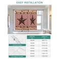 thumbnail image 6 of Country Star Farm Tie Up Curtains for Windows 63 Inch Length Balloon Curtains Kitchen Adjustable Balloon Window Shade Farmhouse Plaid Texas Vintage Fruit Tie Up Valance Bathroom Curtain 42"x63", 6 of 6