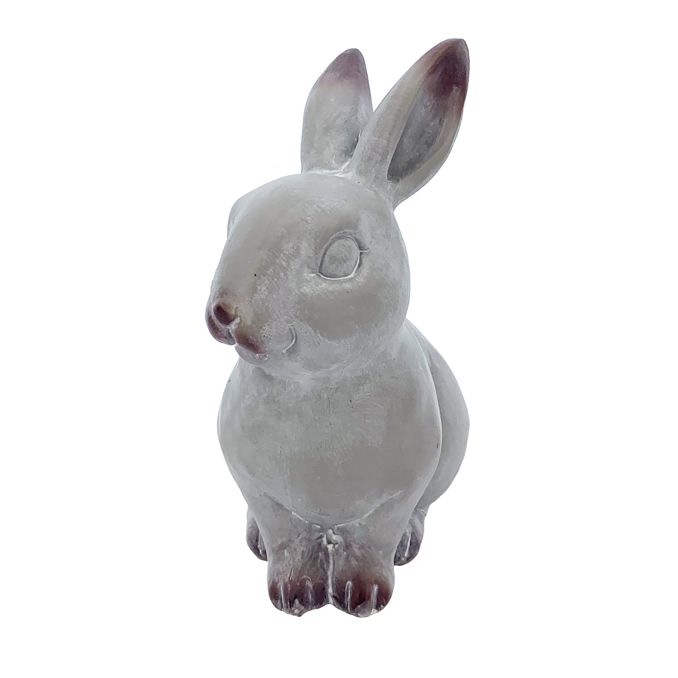 Way to Celebrate Easter Concrete Gray Finish Bunny 5.5" Decoration Assortment