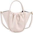 thumbnail image 1 of LinYooLi Soft Handbag for Women Fashion Ruched Basket Shoulder Bag Small Cute Soild Hobo Bag, 1 of 6