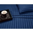 thumbnail image 5 of 1500 Series 6-Piece DAMASK STRIPE Bed Sheet Set, California King Eggplant/Purple, 5 of 8