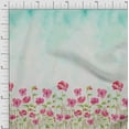 thumbnail image 1 of oneOone Viscose Chiffon Fabric Leaves & Flower Panel Decor Fabric Printed BTY 42 Inch Wide, 1 of 3