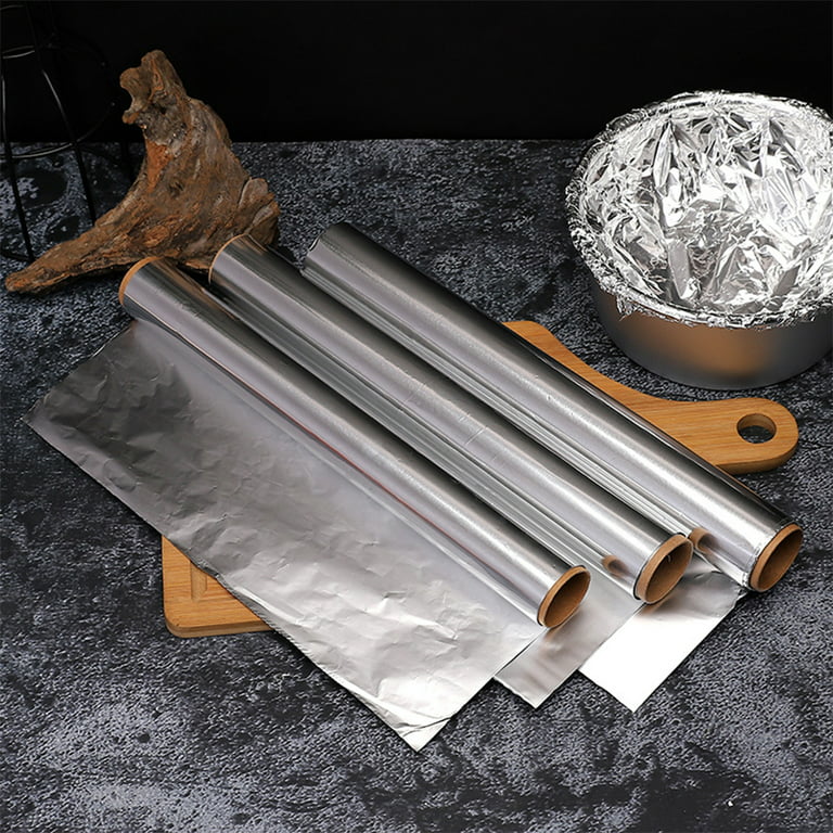 Aluminum Foil - Foil Wrapping Paper - Non-Stick Tin Foil - Large Aluminum Foil Sheets - Tin Foil for Leftovers, Grilling, Baking, and Cooking, 16/32/