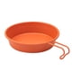 thumbnail image 3 of Tazas de viaje, tazones para mochileros, vajilla pequeña antiadherente multiusos, plato sólido naranja, 3 of 8
